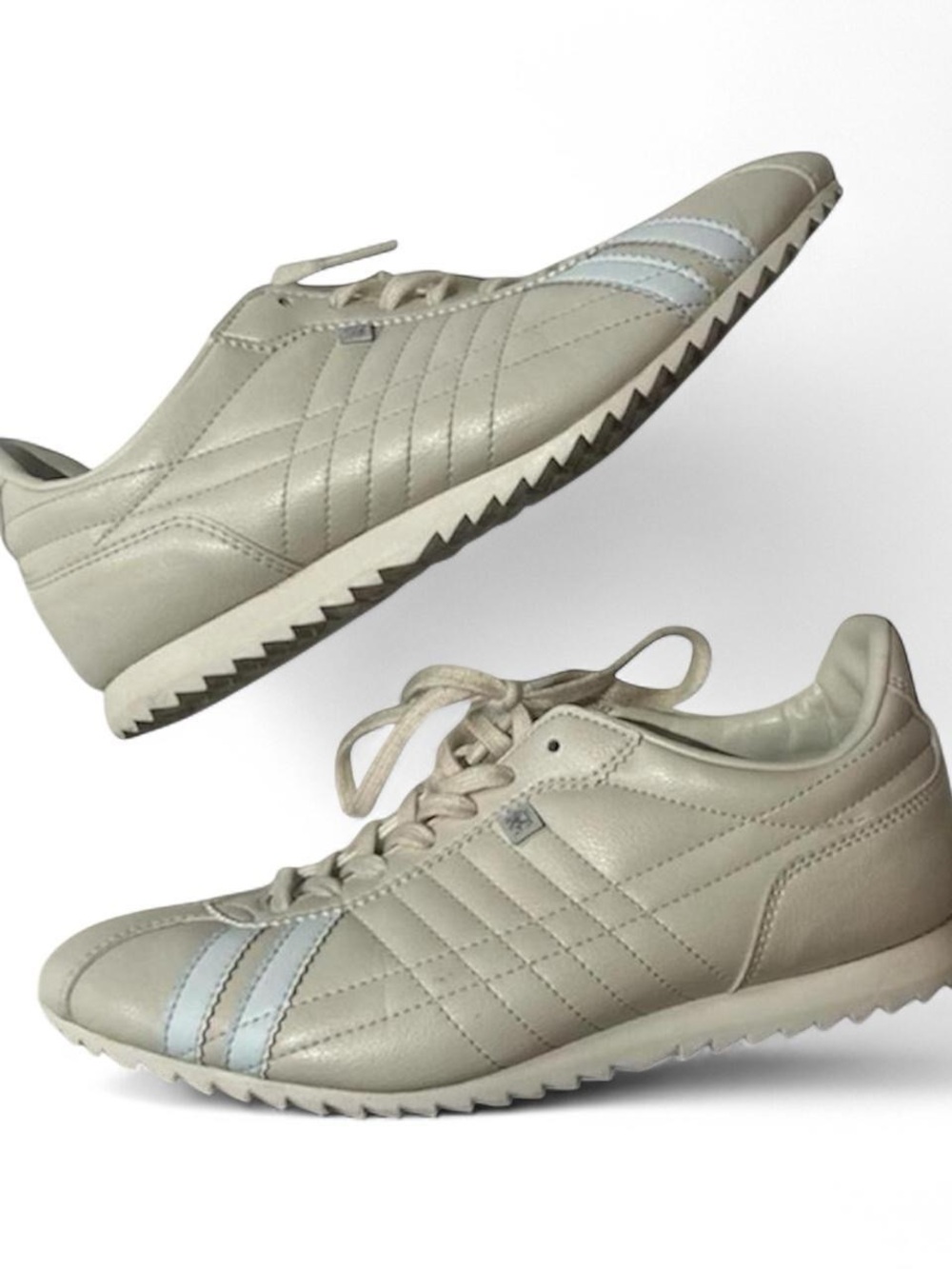Perfect Rare Patrick Genuine Leather Beige Sneakers